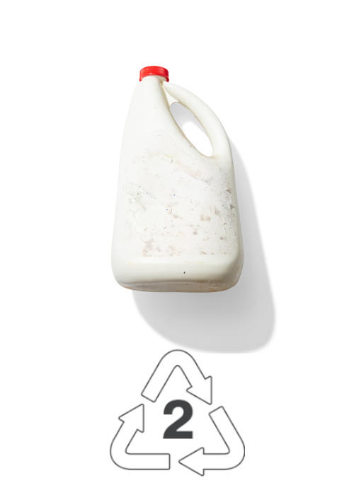 Example of plastic type 2: milk jug