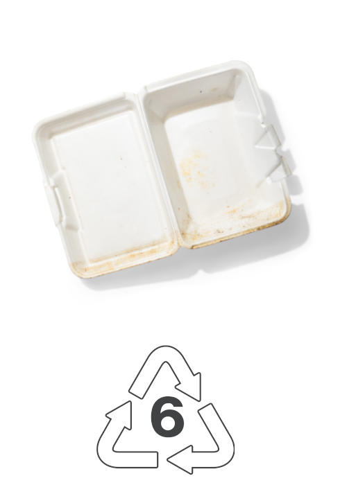 Example of plastic type 6: takeout box