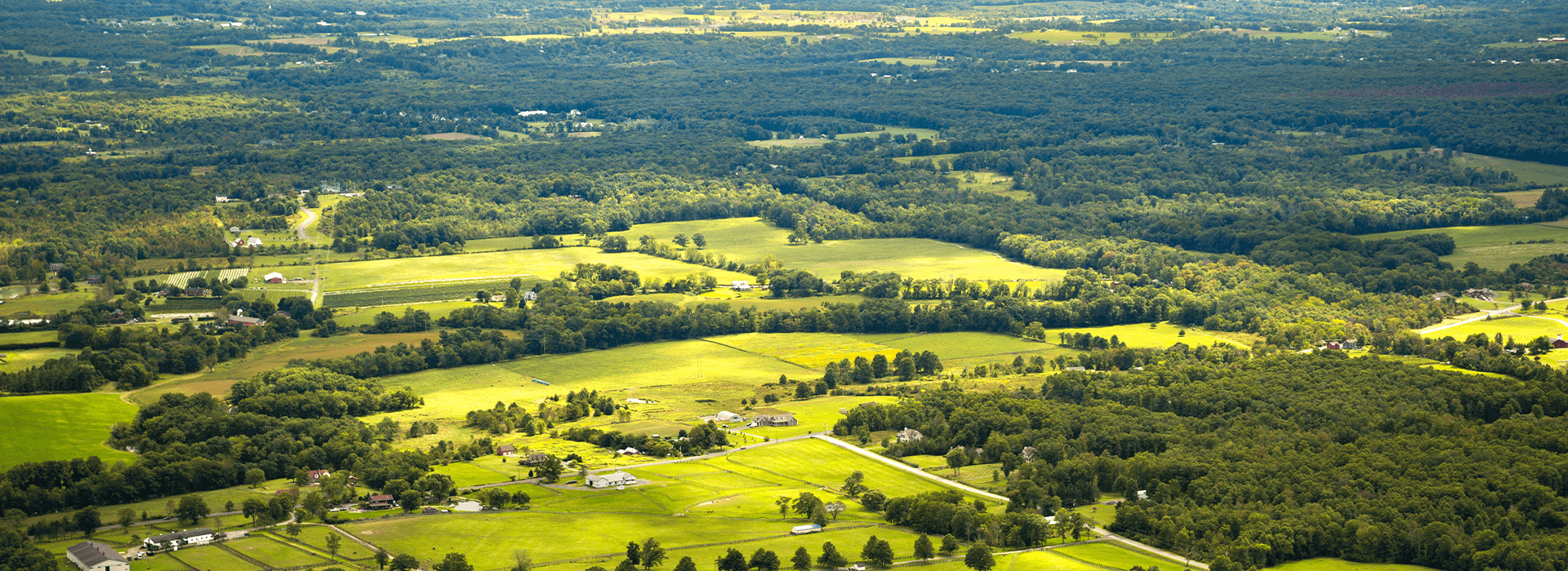 Overhead view of Hudson Valley