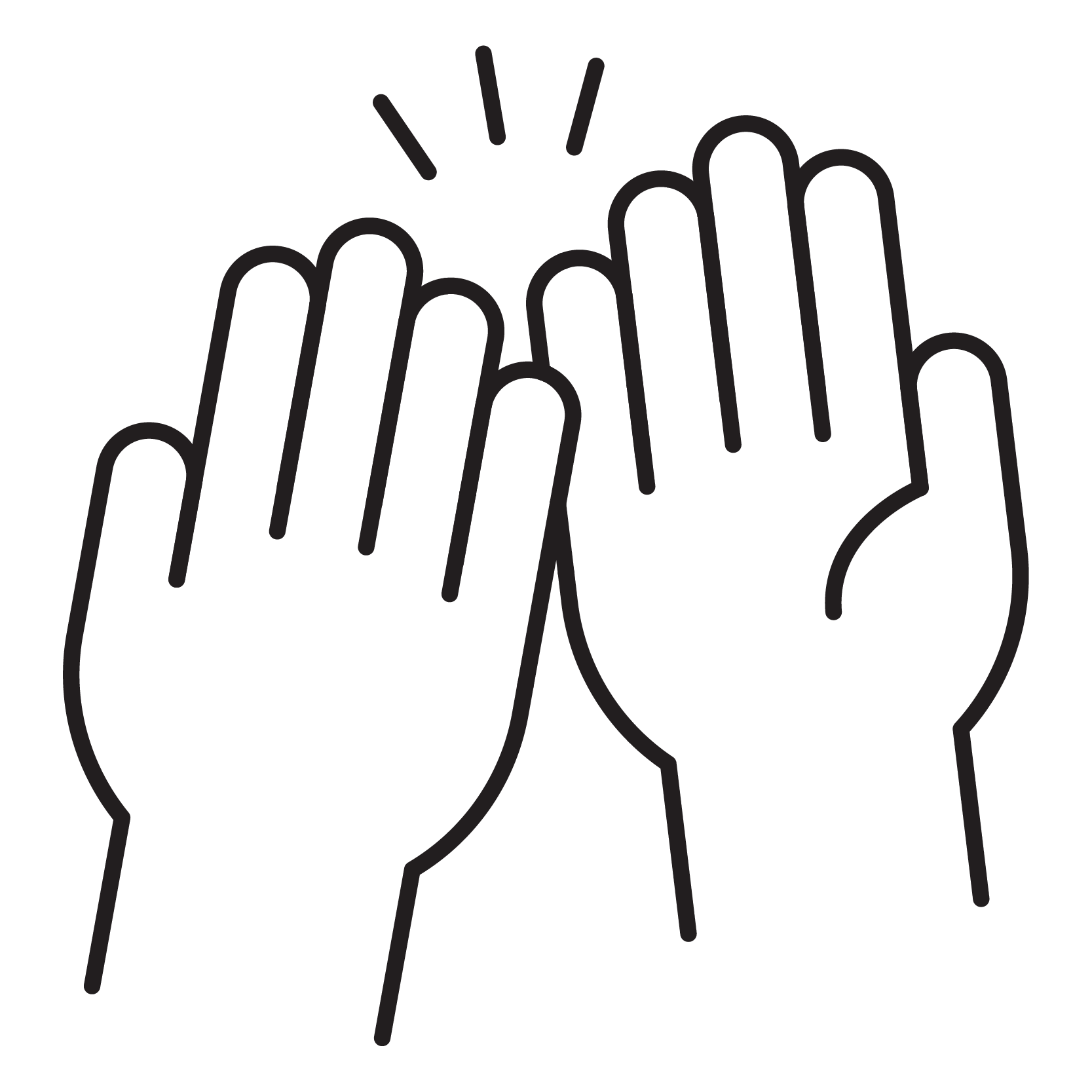 High-five icon