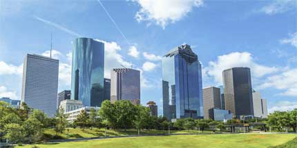 Houston Texas Skyline Blog Card