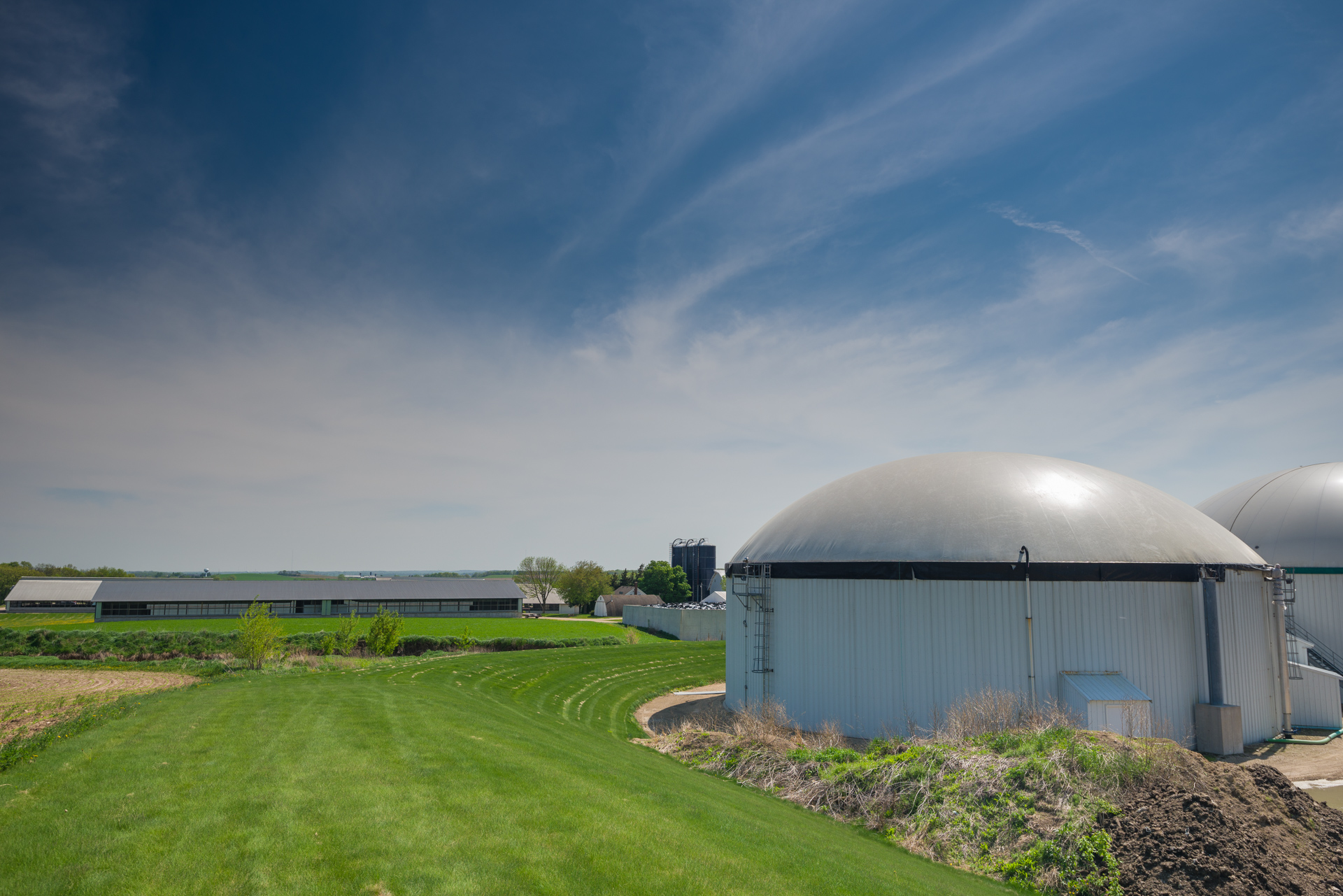 Biogas located on a Renewable Natural Gas project in Yakima, Washington