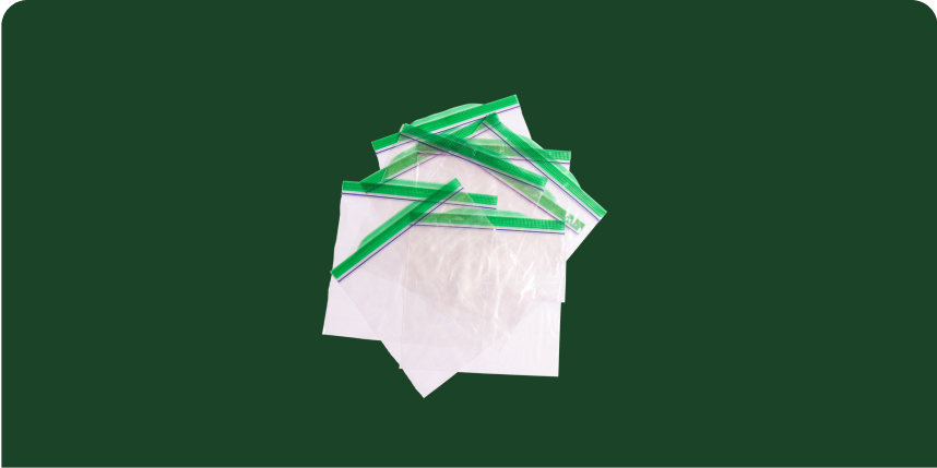 Plastic sandwich bag